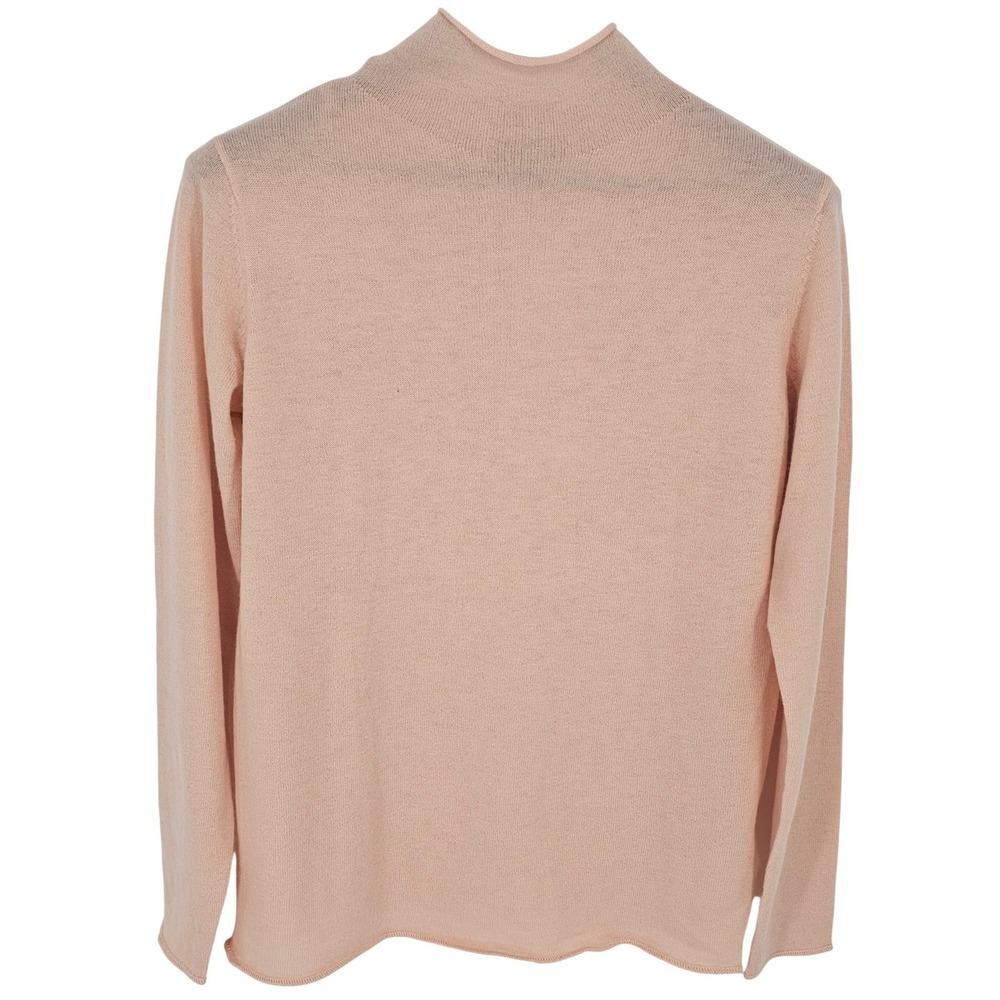 Camomilla Italy Peach Wool Blend Roll Neck Fine Knit Sweater Womens Size‎ 14